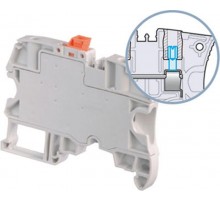 Клемма ZS4-S-T2.3-R1 винт, 4 мм. кв., 2 контакта для перемычки , совместим с профилем ZS4-SF  1SNK506312R0000  TE