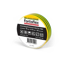 Изолента ПВХ 19х0.13x20 (ж/з)  90824  Fortisflex