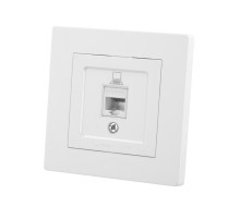 Розетка компьютерная RJ45 белая "Сенеж"   SQ1816-0043  TDM