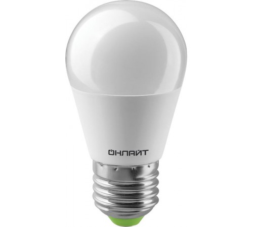 Лампа светодиодная OLL-G45-6-230-6.5K-E27  61138  ОНЛАЙТ