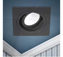 Светильник встраиваемый алюминиевый KL85 BK MR16/GU5.3 черный  Б0054349  ЭРА