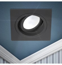 Светильник встраиваемый алюминиевый KL85 BK MR16/GU5.3 черный  Б0054349  ЭРА
