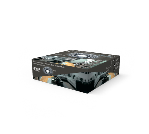 Светильник точечный встраиваемый Backlight BL132 Кругл./узор. Черный, Gu5.3, 3W, LED 4000K  BL132  Gauss