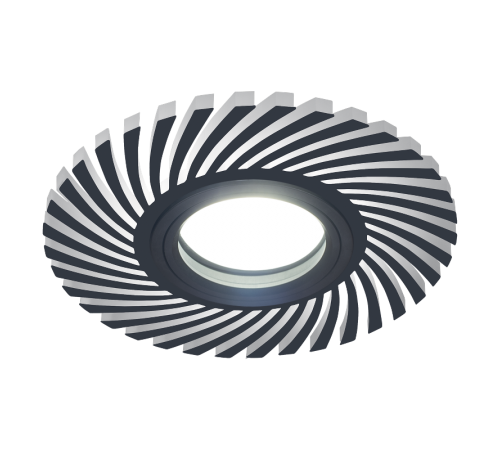 Светильник точечный встраиваемый Backlight BL132 Кругл./узор. Черный, Gu5.3, 3W, LED 4000K  BL132  Gauss