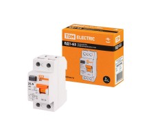 Выключатель дифференциальный (УЗО) ВД1-63 2п 25А 30мА тип AC  SQ0203-0008  TDM