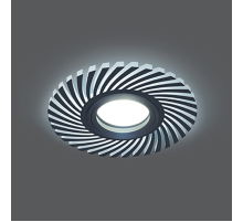 Светильник точечный встраиваемый Backlight BL132 Кругл./узор. Черный, Gu5.3, 3W, LED 4000K  BL132  Gauss