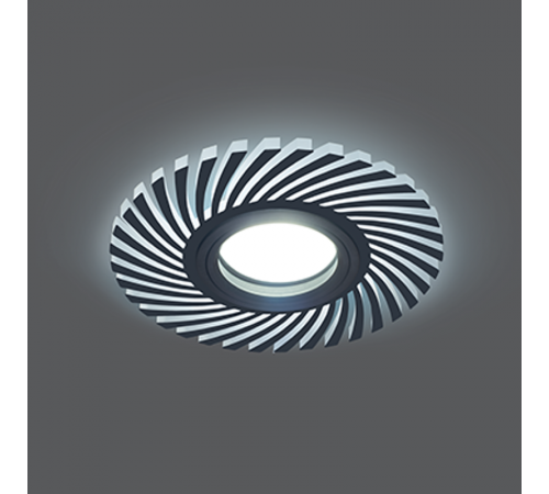 Светильник точечный встраиваемый Backlight BL132 Кругл./узор. Черный, Gu5.3, 3W, LED 4000K  BL132  Gauss