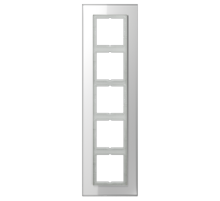 Рамка для серии LS-Plus 5-кратная  LSP985GLWW Jung