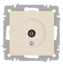 Розетка Intro Accent 6-301-02 TV одиночная, IP20, СУ, слоновая кость  Б0063605  Intro