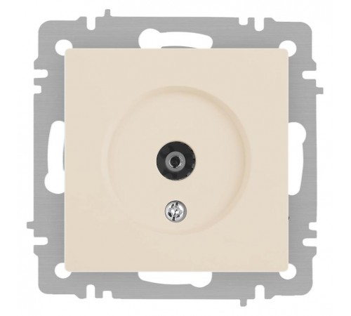 Розетка Intro Accent 6-301-02 TV одиночная, IP20, СУ, слоновая кость  Б0063605  Intro