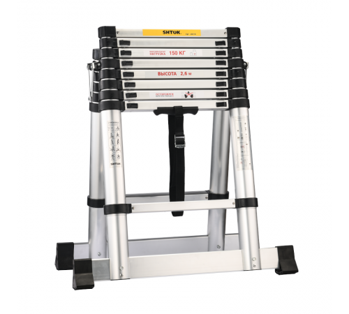 Стремянка телескопическая 2,6 м, SHTOK  376555  КЭАЗ