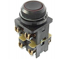 КЕ-012 У3 исп.3, черный, 2з+2р, цилиндр, IP40, 10А, 660В, выключатель кнопочный (ЭТ)  ET502433  Электротехник