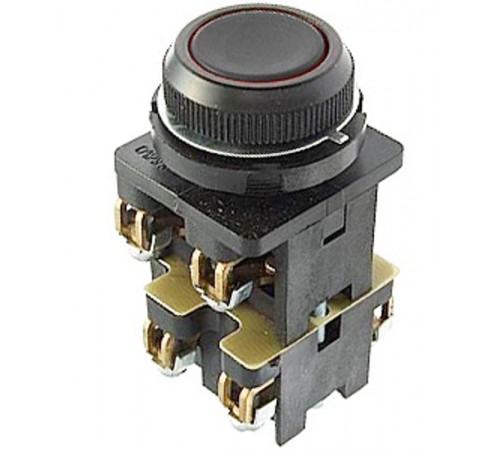 КЕ-012 У3 исп.3, черный, 2з+2р, цилиндр, IP40, 10А, 660В, выключатель кнопочный (ЭТ)  ET502433  Электротехник