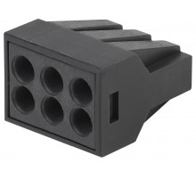 Аксессуары для клемм NO-224-58 ЭРА Клемма СМК с пастой серии 306, 6 отверстий, 0,5-2,5 мм2 (упак 4  Б0043976  ЭРА