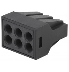 Аксессуары для клемм NO-224-58 ЭРА Клемма СМК с пастой серии 306, 6 отверстий, 0,5-2,5 мм2 (упак 4  Б0043976  ЭРА