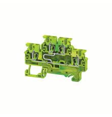 Клемма заземляющая пружинная OptiClip CXDLG-2,5-2L-PE-I-S-(0,2-2,5)-PEN  332739  КЭАЗ