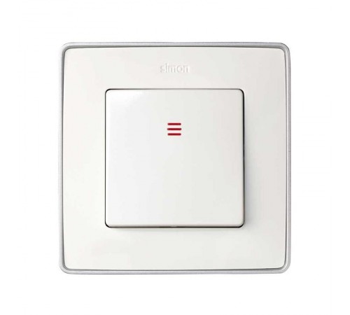 Simon 82 Клавиша для кнопочного выключателя с подсветкой, S82, S82N, S82 Detail, белый  82011-30  Simon