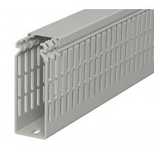 Кабель-канал перфорированный LKV N 100x37x2000 мм ПВХ серый RAL7030  6178435  OBO Bettermann