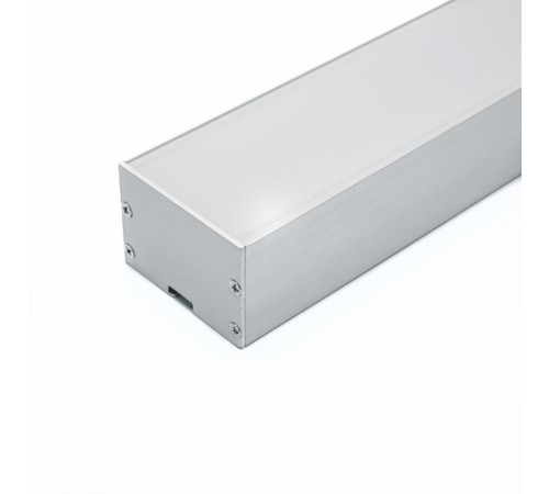 Профиль алюминиевый для светодиодной ленты накладной "Линии света" с крепежами, серебро, CAB257  10368  Feron