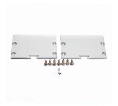 Профиль алюминиевый для светодиодной ленты накладной "Линии света" с крепежами, серебро, CAB257  10368  Feron