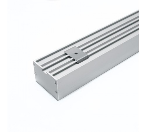 Профиль алюминиевый для светодиодной ленты накладной "Линии света" с крепежами, серебро, CAB257  10368  Feron