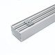 Профиль алюминиевый для светодиодной ленты накладной "Линии света" с крепежами, серебро, CAB257  10368  Feron