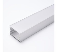 Профиль алюминиевый для светодиодной ленты накладной "Линии света" с крепежами, серебро, CAB257  10368  Feron