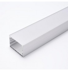 Профиль алюминиевый для светодиодной ленты накладной "Линии света" с крепежами, серебро, CAB257  10368  Feron