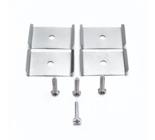 Профиль алюминиевый для светодиодной ленты накладной "Линии света" с крепежами, серебро, CAB257  10368  Feron