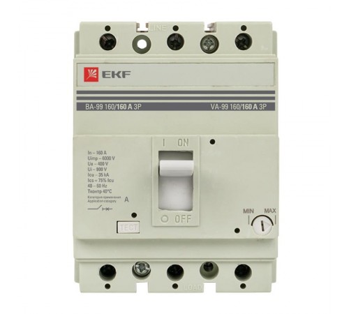 Выключатель автоматический ВА-99 160/160А 3P 35кА EKF PROxima  mccb99-160-160  EKF
