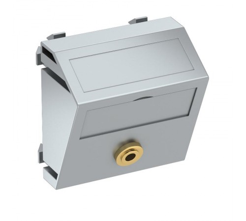 Мультимедийная рамка Audio-Klinke Modul45 (серебристый) (MTS-MK L AL1)  6104964  OBO Bettermann