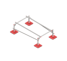 Опорная конструкция для установки оборудования TECHNORAPTOR FOOT 1200х2000 тип 1 HD  KM-TR-F-SSEI-1200-2000-1 HD  КМ - профиль