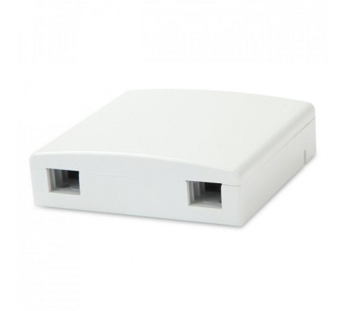 Розетка оптическая абонентская FO-WB86-FTTH-2UN-WH (без адаптера), совместима с адаптерами SC/DLC, 2 порта, 86 мм х 86 мм х 25 мм  255000  Hyperline
