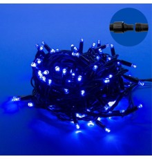 Гирлянда светодиодная  с эффектом мерцания  ULD-S1000-120/TBK BLUE IP67   10м. соед. 120 диодов. синий свет. шнур черный  UL-00003942  Uniel