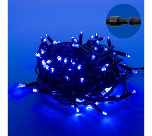 Гирлянда светодиодная  с эффектом мерцания  ULD-S1000-120/TBK BLUE IP67   10м. соед. 120 диодов. синий свет. шнур черный  UL-00003942  Uniel