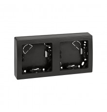 Simon 73 Рамка горизонтальная, 2 поста, 75*146мм, S73 Loft, графит  73620-62  Simon