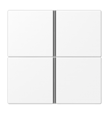 Набор накладок 4 группы для модулей F40; термопласт; белый матовый LS404TSAWWM Jung