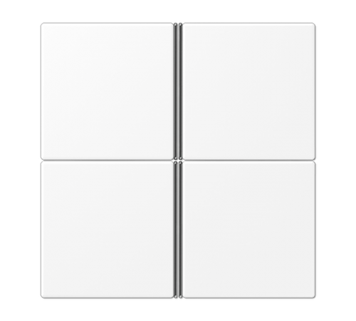 Набор накладок 4 группы для модулей F40; термопласт; белый матовый LS404TSAWWM Jung