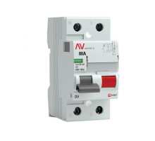 Выключатель дифференциальный (УЗО) DV 2п 80А 30мА тип AC AVERES  rccb-2-80-30-ac-av  EKF