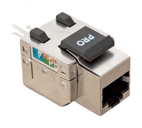 Модуль Keystone розеточный TERACOM PRO Cat.5E RJ-45 экранирован FTP 110 IDC 90 градусов  TRP-KSTN-SOCK-90D-5EFTP  EKF