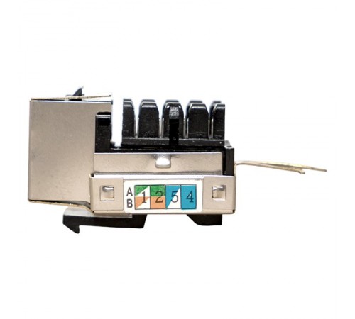 Модуль Keystone розеточный TERACOM PRO Cat.5E RJ-45 экранирован FTP 110 IDC 90 градусов  TRP-KSTN-SOCK-90D-5EFTP  EKF