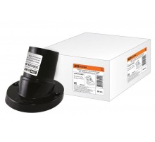 Патрон настенный карболитовый Е27 черный наклонный  SQ0335-0005  TDM