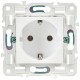 SKANDY Розетка с заземлением без защитных шторок 16А SK-R05W арктический белый  SK-R11-16-K01  IEK