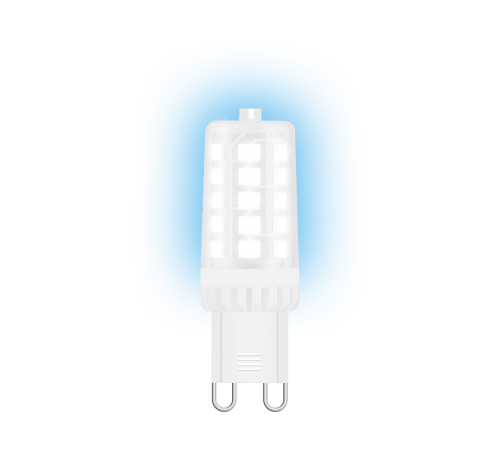 Лампа светодиодная G9 AC185-265V 3,5W 460lm 4100K керамика LED 1/10/200  107009205  Gauss
