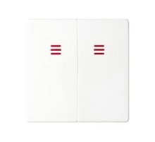 Simon 82 Клавиши (2 шт) для двухклавишного выключателя с подсветкой, S82, S82N, S82 Detail, белый  82025-30  Simon