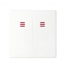 Simon 82 Клавиши (2 шт) для двухклавишного выключателя с подсветкой, S82, S82N, S82 Detail, белый  82025-30  Simon