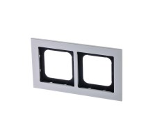 Рамка 2-постовая, Axcent, металл, титан  2CKA001754A4699  ABB