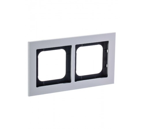 Рамка 2-постовая, Axcent, металл, титан  2CKA001754A4699  ABB