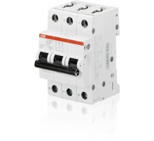 Выключатель автоматический трехполюсный S203M UC 2А C 10кА (S203M C2UC)  2CDS273061R0024  ABB