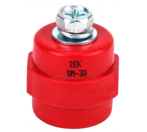 Изолятор SM30 (М8) силовой с болтом   YIS11-30-08-B  IEK